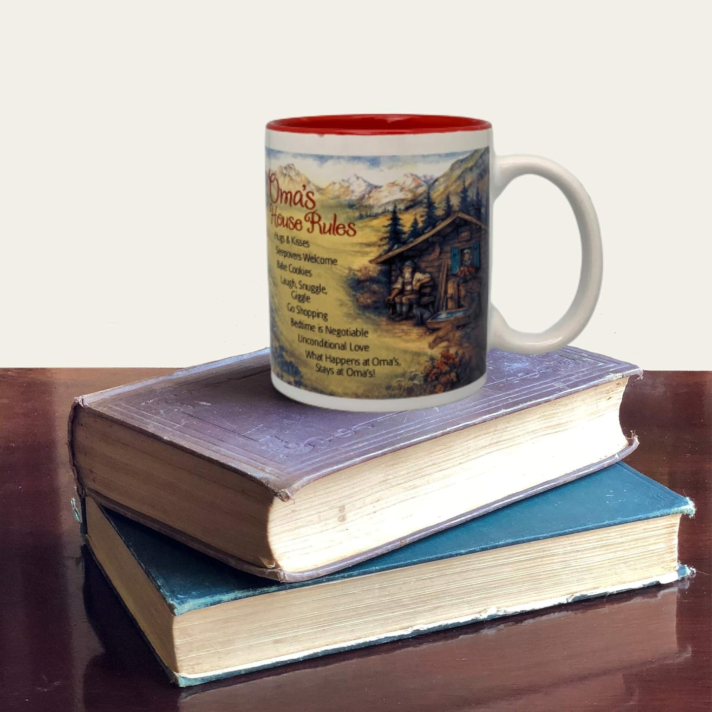 12 oz. Ceramic Coffee Mug - 'Oma is the Greatest' Multicolor Gift for German & Dutch Grandmas