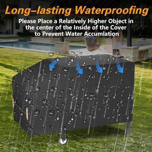 EVRBUL Waterproof 420D Griddle Cover - Fits Blackstone 1529 | 22" & 28" Single Shelf Design, Windproof Buckle