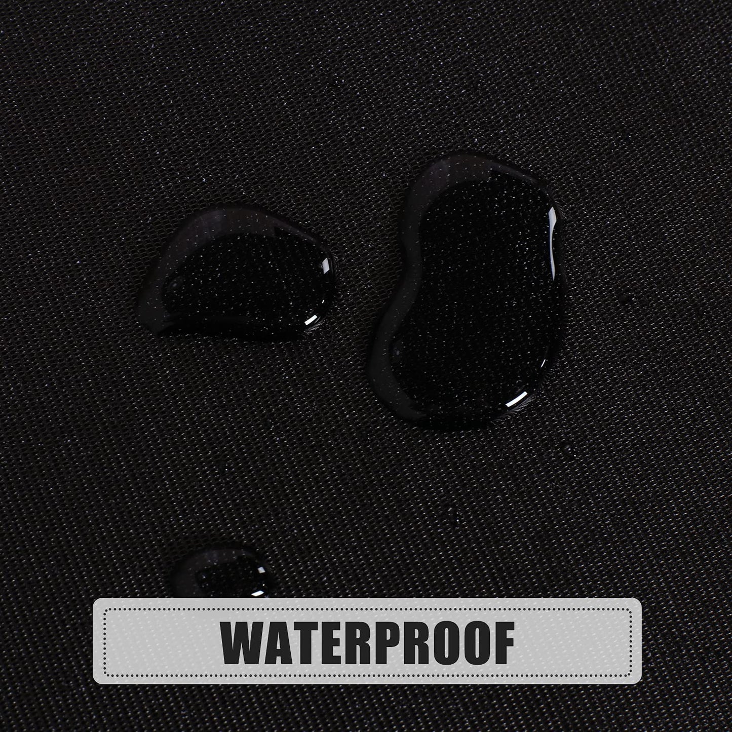 sancua 100% Waterproof Round PVC Tablecloth - 60 Inch - Oil Proof Spill Proof Vinyl Table Cloth, Wipe Clean Table Cover for Dining Tables, Buffet Parties and Camping, Black