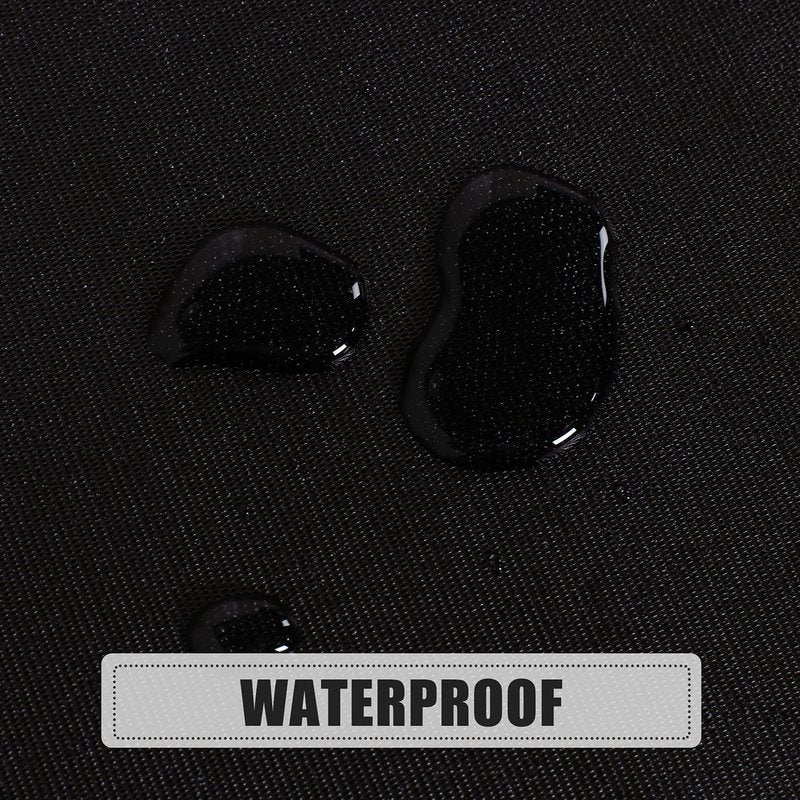 sancua 100% Waterproof Round PVC Tablecloth - 60 Inch - Oil Proof Spill Proof Vinyl Table Cloth, Wipe Clean Table Cover for Dining Tables, Buffet Parties and Camping, Black