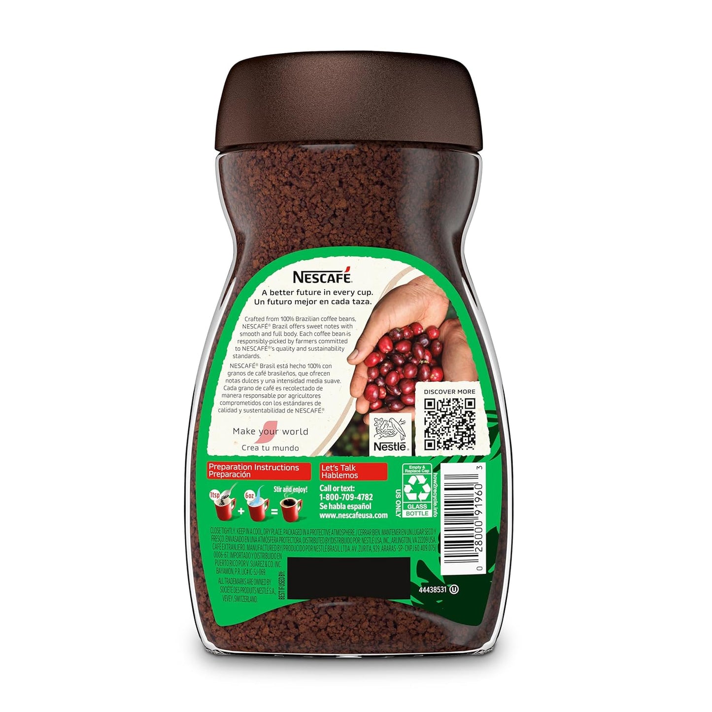 NESCAFÉ CLÁSICO Instant Coffee - Rich Brazilian Flavor | 7 Oz Jar for Quick Brews