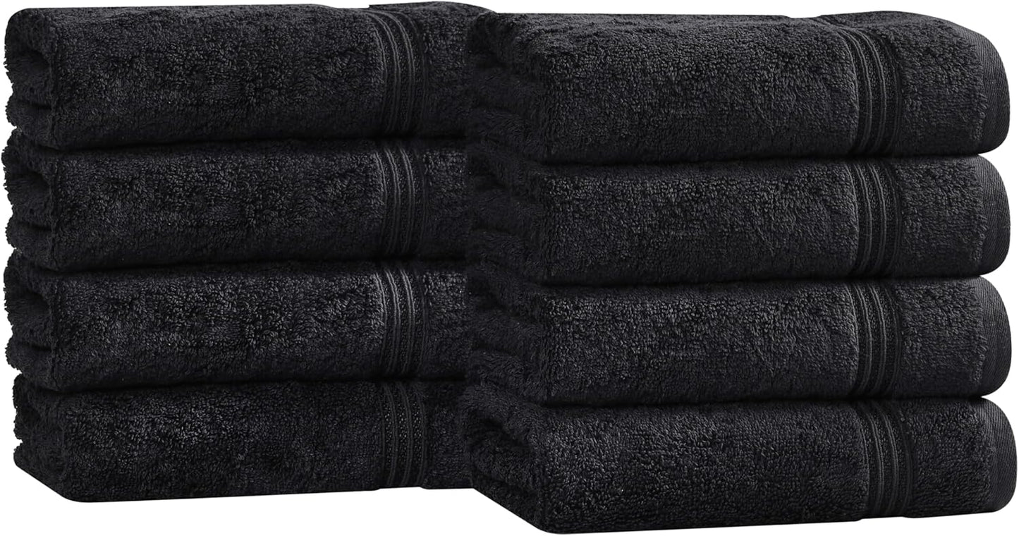Superior Egyptian Cotton 6-Piece Towel Set, Bathroom Essentials, Towels For Bathroom, Apartment, Airbnb, Guest Bath, Face, Hand, Bath Towels, Washcloths, Absorbent, Fast Drying, Royal Purple