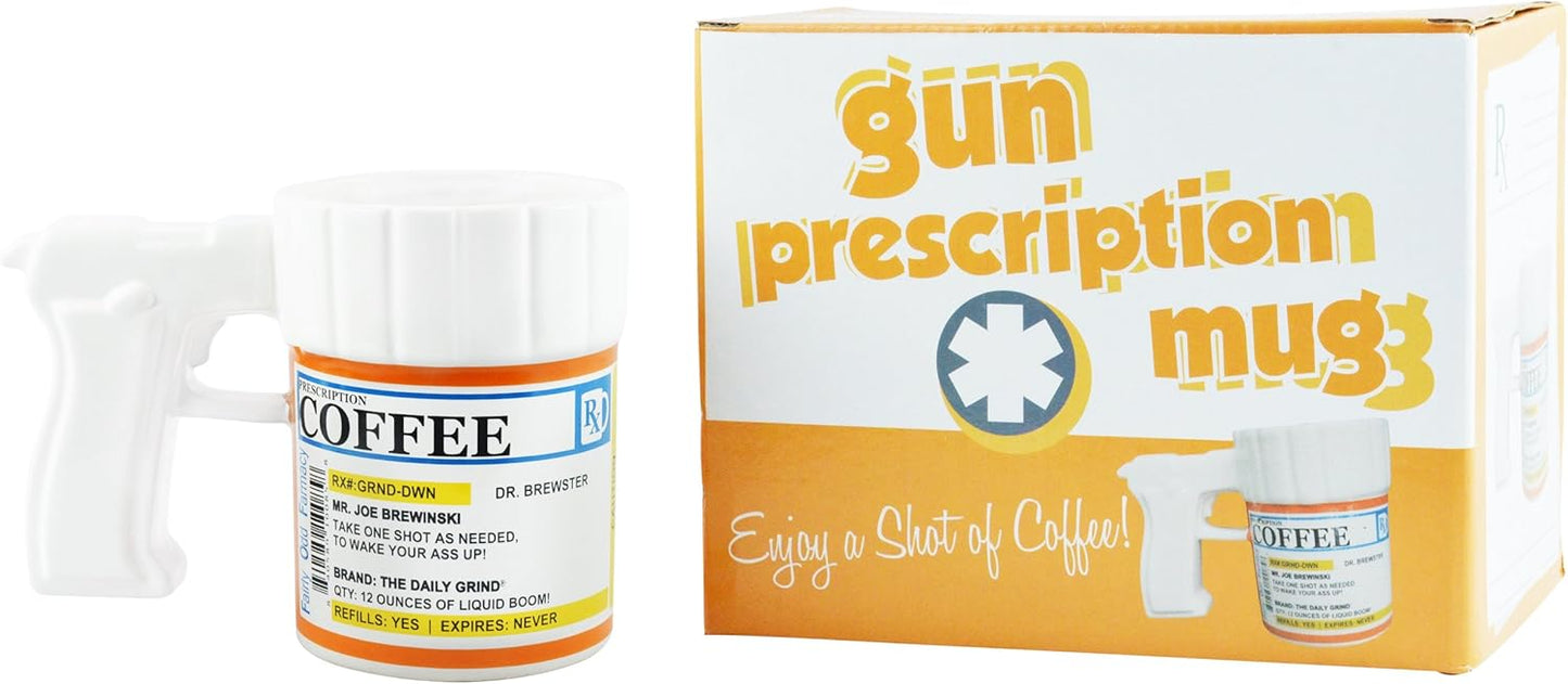 Syringe Prescription Shot Glasses - Funny 2 Pack Novelty Drinking Gag Gift Set