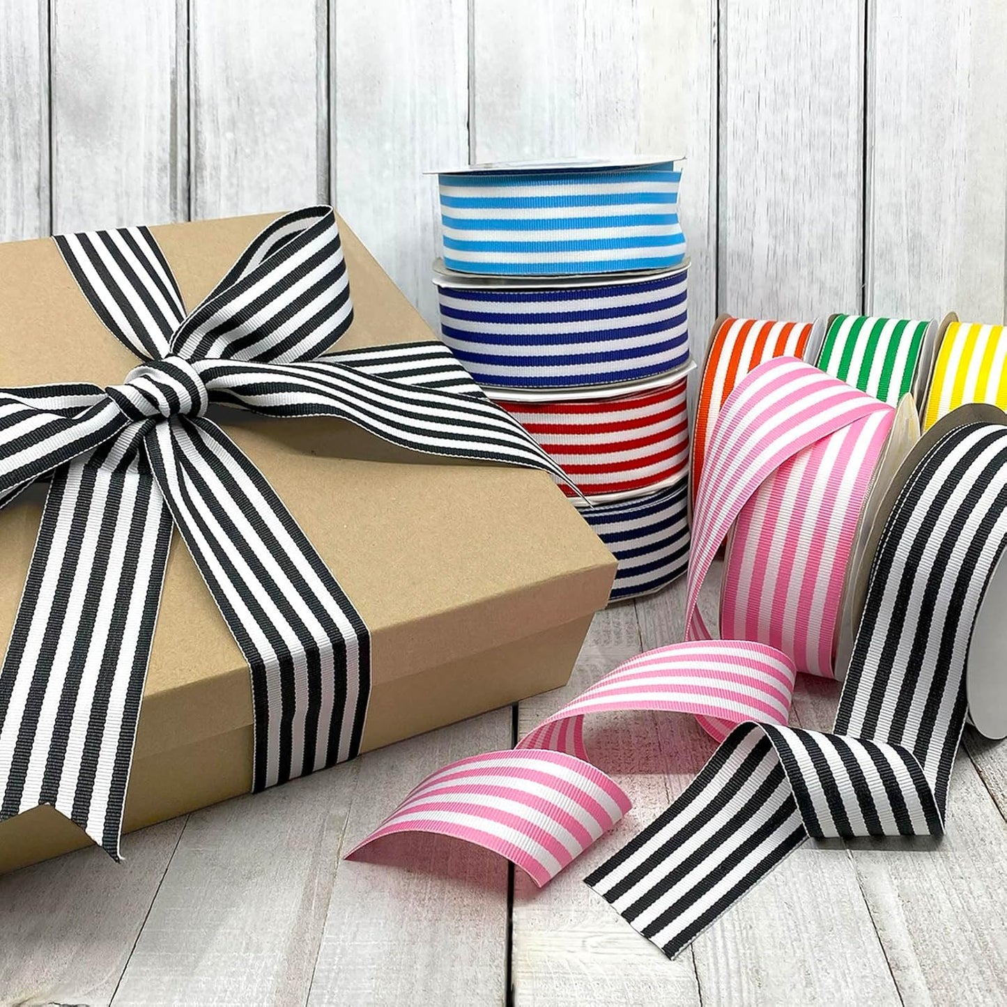 Baby Blue Grosgrain Ribbon - 1.5" x 20 Yards for Party Decorations & Gift Wrapping