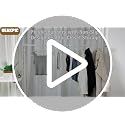 White & Dark Gray Plastic Hangers 50 Pack - Non-Slip, Heavy Duty Closet Organizers