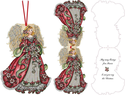 Angel Design Hangable Ornament Card - Performing Arts Stationery Paper, 69004-12