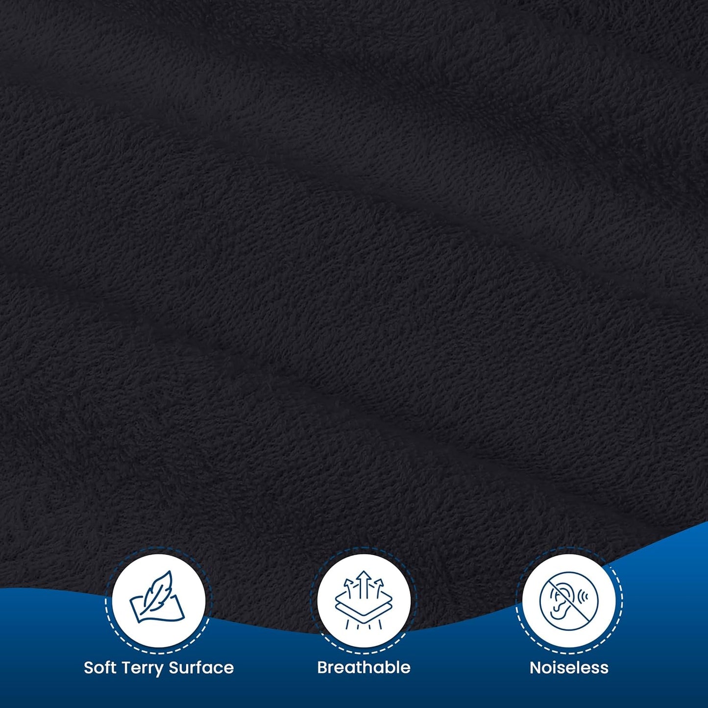 Utopia Bedding Waterproof Mattress Protector - Premium Terry Cover, Twin XL, Breathable & Fitted (Black)