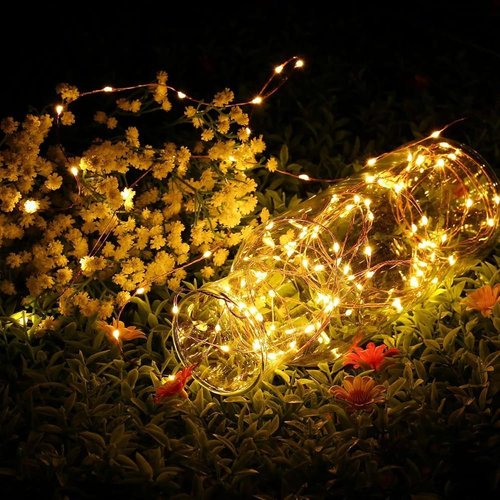 Joomer LED Fairy Lights - Battery Operated 4 Pack | 16FT 50 LED Cuttable Starry Lights with Timer for Indoor Decor