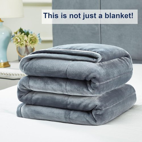 DREAMNINE King Size Fleece Bed Blanket - Luxury Warm Soft Flannel | 90" x 108" | Cozy Grey Microfiber