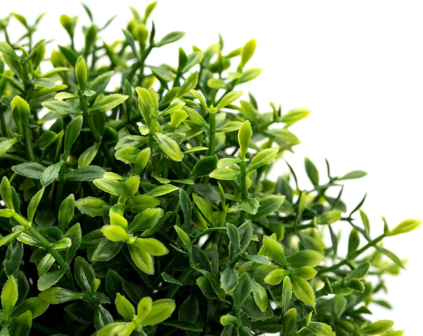 Mini Sage Green Boxwood Topiary - Artificial Potted Plant for Home & Office Decor