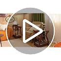 WLIVE End Tables Set of 2 with Charging Station - Cherry Finish