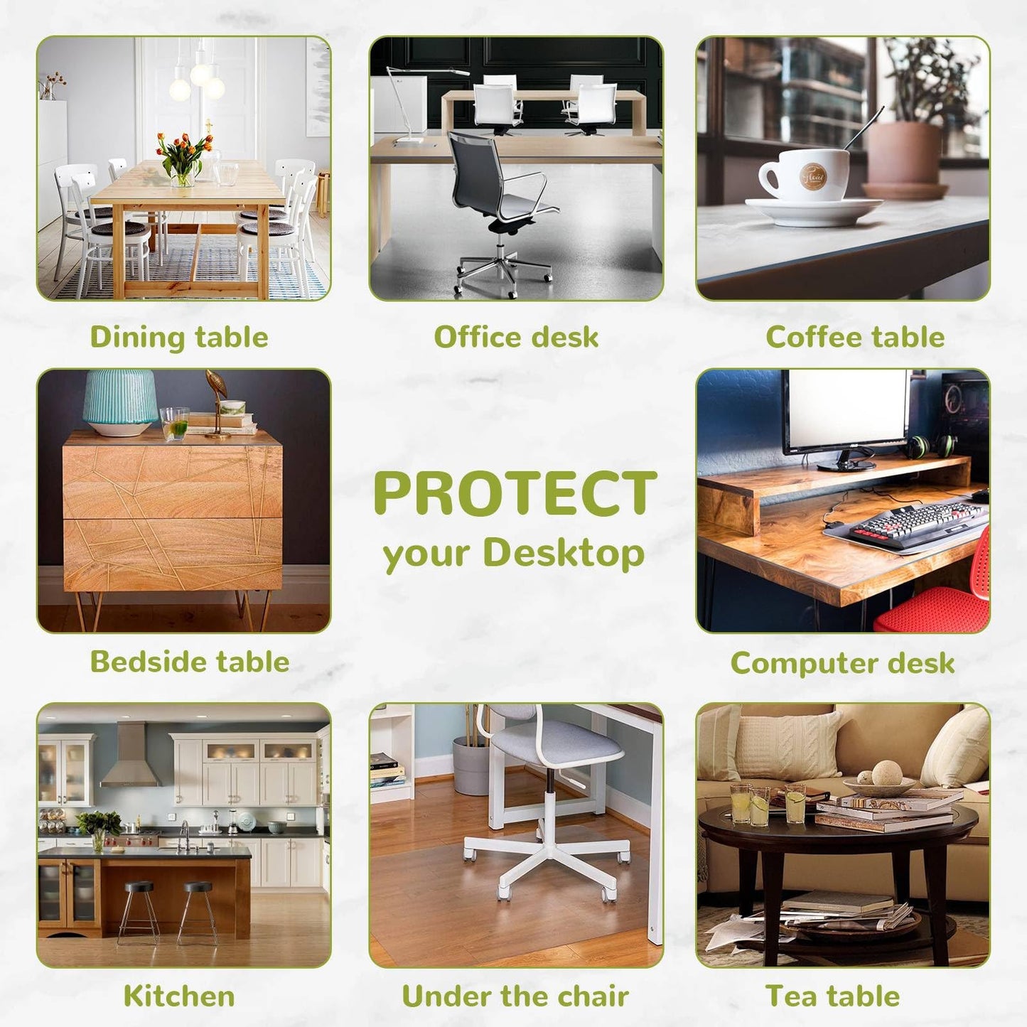 Eisdroma 18 x 72 Inch Clear Table Cover Protector, 2mm Thick Clear Desk Mat, Plastic Table Cover, Vinyl Table Protector, Desk Mats on Top of Desks