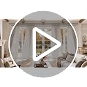 Oatmeal Linen Curtain Set - 4 Panels, 40W x 96L, Pinch Pleated, Privacy