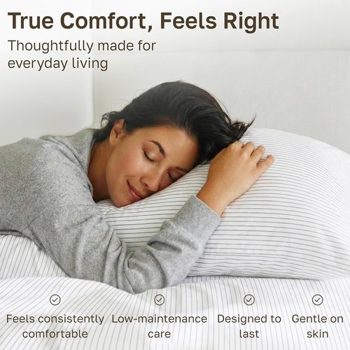 California Design Den Cal King Bed Sheets Set - 400 TC Award-Winning Soft Cotton, Smooth Sateen Finish, Deep Pockets - Pinstripe