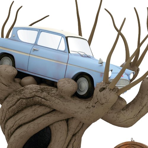 Hallmark Keepsake Christmas Tree Topper - Harry Potter Flying Ford Anglia with Light & Sound | Perfect Gift for Fans