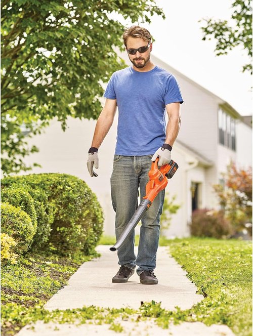 BLACK+DECKER Cordless Leaf Blower - 40V MAX with Battery & Charger, 125 MPH Air Speed, Lightweight Design