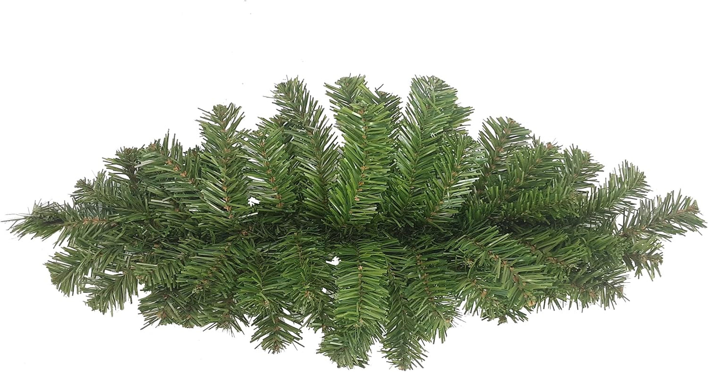 Faux Christmas Swag with Pine Cones - 32" Holiday Door Decor for Indoor/Outdoor Use