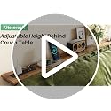 94.5-Inch Rustic Brown Behind Couch Console Table with Power Strips - Adjustable, Modular