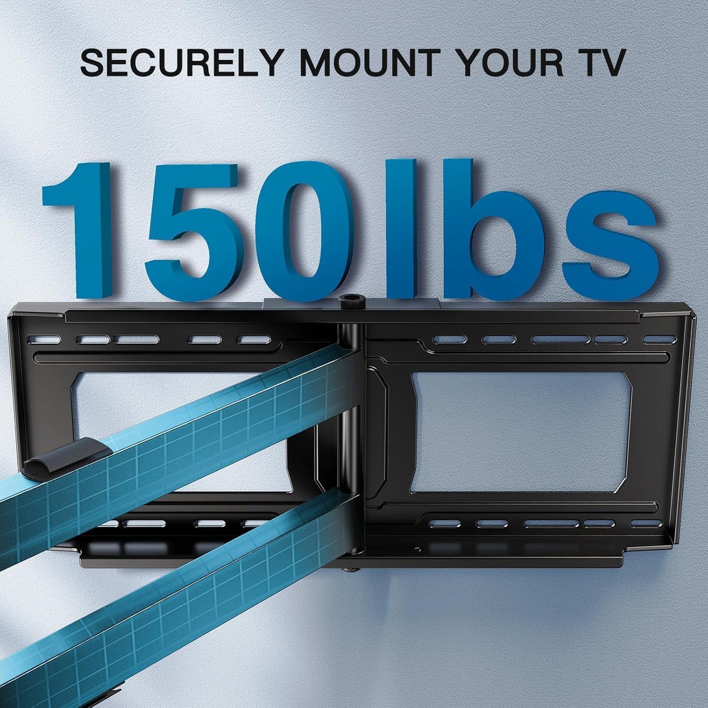 Perlesmith Long Arm TV Wall Mount - Full Motion Design for 42-90 Inch TVs | 42.72 Inch Extension, Max VESA 800x400mm, 150 lbs Capacity