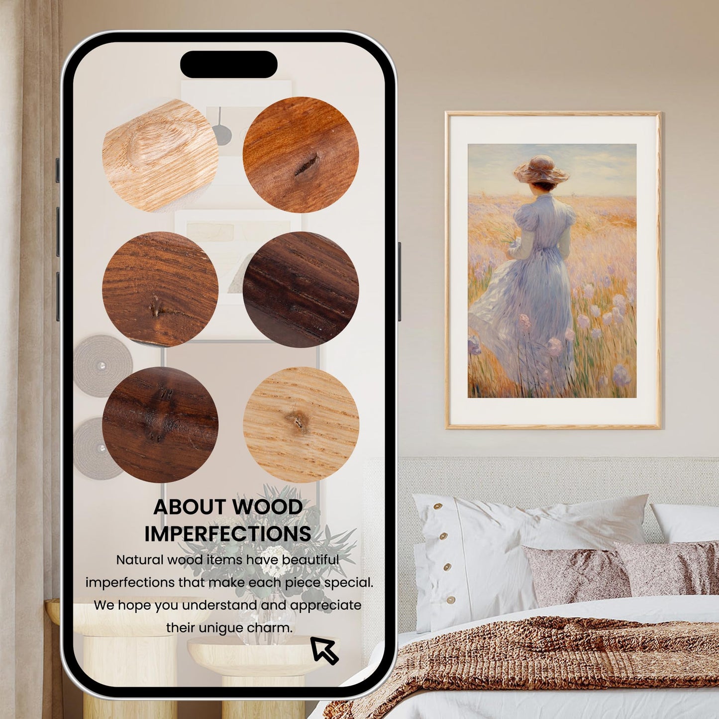 Axeman 20x30 Wood Frame - 20 x 30 Picture Frame with Real Glass - 20x30 Poster Frame with Mat for 16x24 - Natural Ash Wood Photo Frame for Wall Mount Display