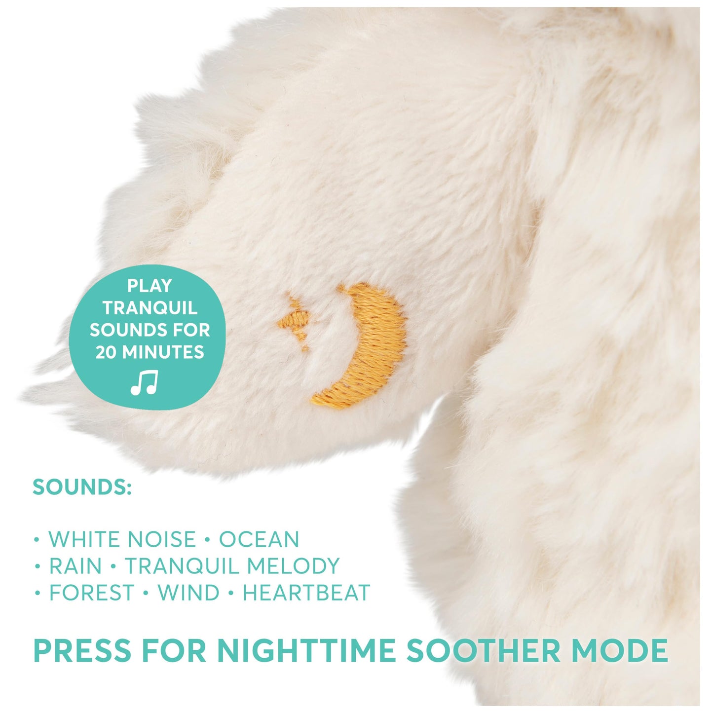 GUND Baby Sleepy Eyes Owl Bedtime Soother Plush Owl Stuffed Animal Night Light & Sound Machine for Baby Boys and Girls, 8”
