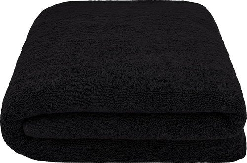 Cotton Paradise 100% Cotton 40x80 Oversized Bath Sheet, Extra Large Turkish Bath Towels for Bathroom, Black Bathsheet