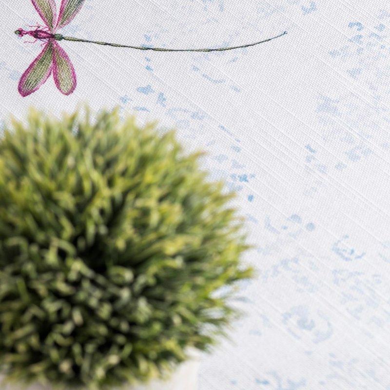 Maison d' Hermine Table Cloth Round Table 100% Cotton 63 Round Inches Tablecloth Reusable Decorative for Dining Kitchen Room Farmhouse Home Gifts for Mothers Day Spring Summer - Fleurs De Mai
