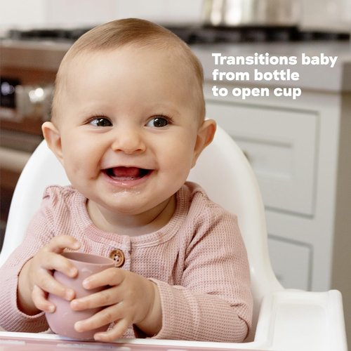 Ezpz Tiny Cup - 100% Silicone Training Cup for Infants | Sage Color | Ideal for Baby-Led Weaning