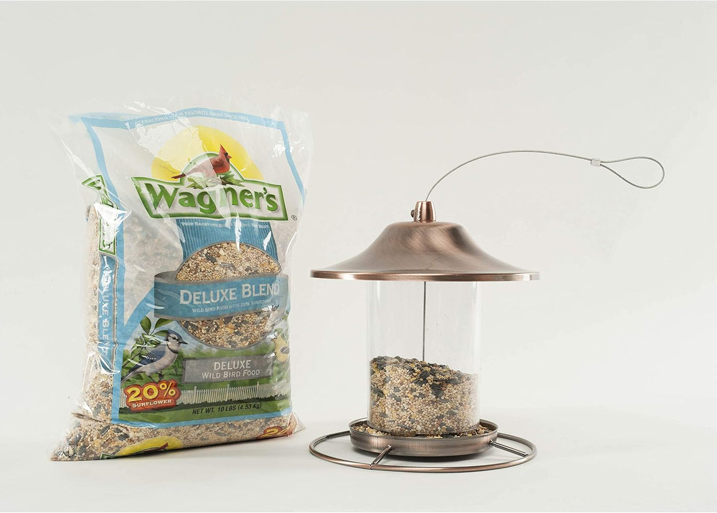 Wagner's 13008 Deluxe Wild Bird Food - Premium 10 lb Bag for Attracting Backyard Birds
