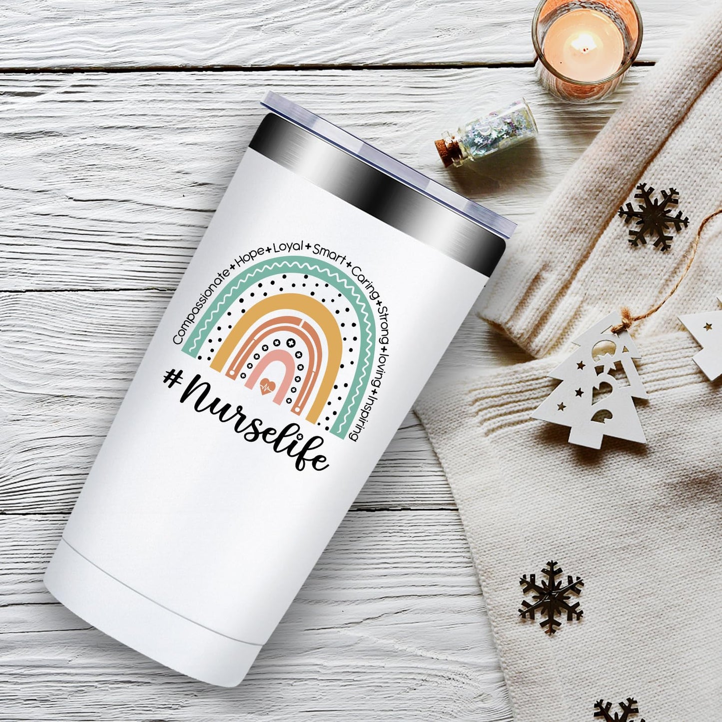 Fufandi Nurse Gifts for Women - Nurse Practitioner Gifts - Nurse Christmas Gifts - Nurses Birthday, Appreciation, Week Day Gifts for Nurses, Doctors, Assistant - Nurse Tumbler