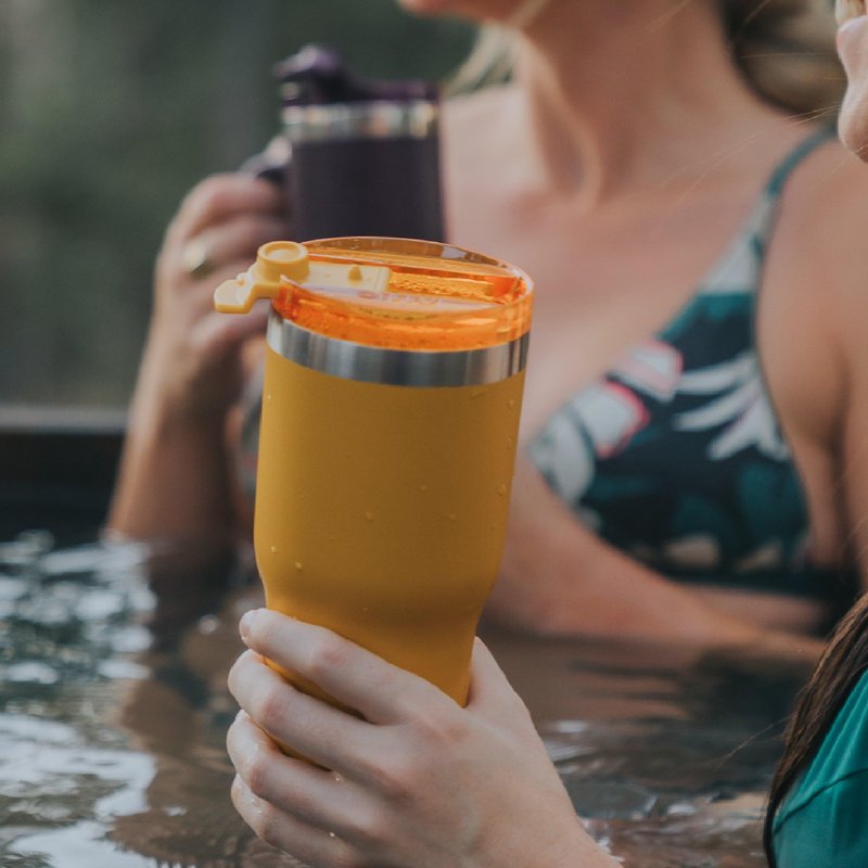 RTIC 30oz Essential Tumbler with Lid, Ceramic Lined, Insulated, Stainless Steel, Metal, Double Wall Vacuum-Insulation, Travel Cup for Iced Coffee, Tea, Hot and Cold Drink, Fresh Mint
