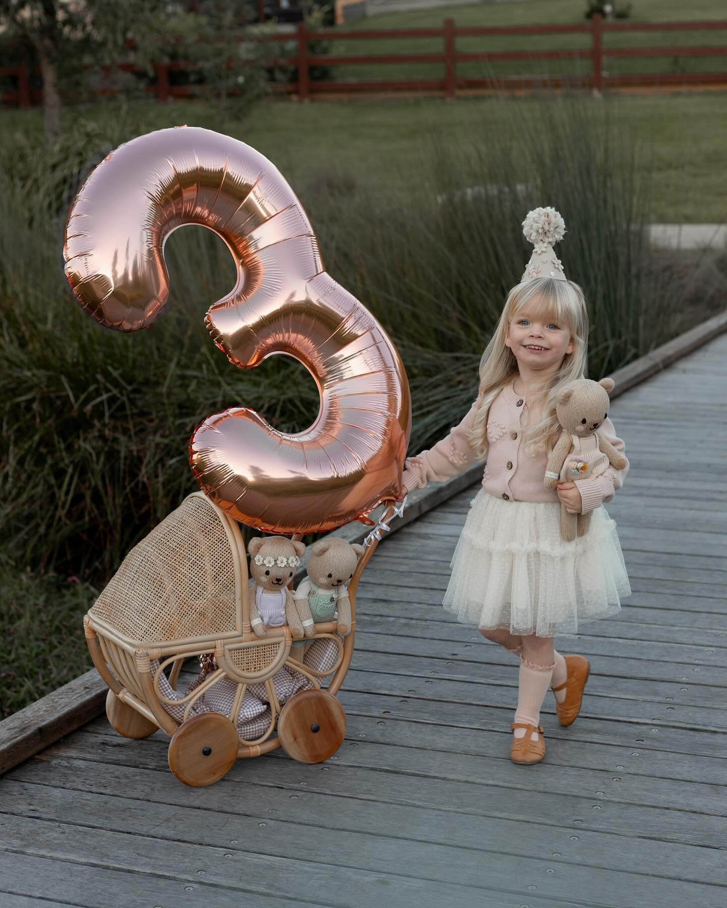 Rose Gold 3 Balloon, Number Balloons 40 Inch, 3rd Birthday Decorations for Kids Girls Boys, Men Women Party Supplies for Party Decorations, Number 3 Balloon