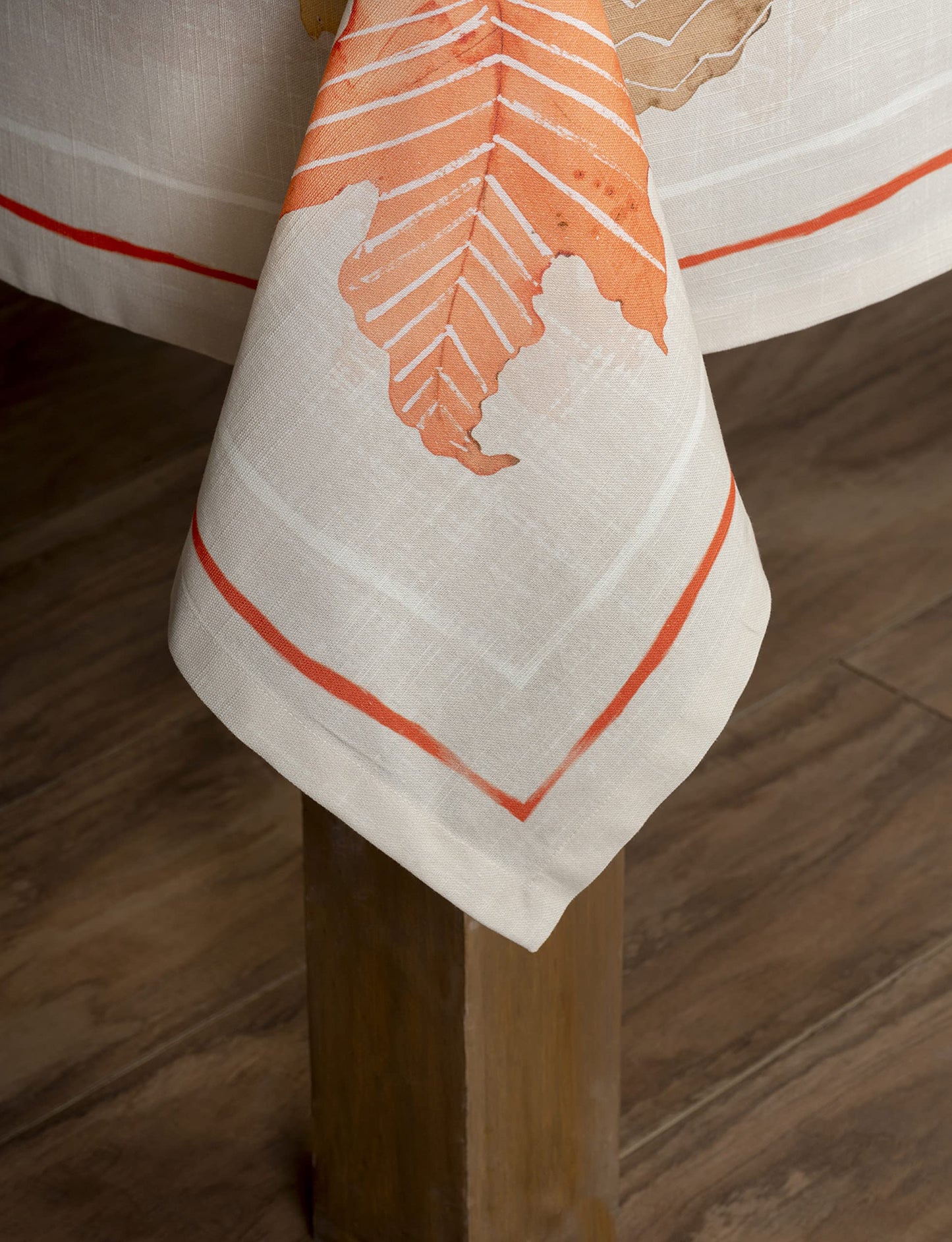 Maison d' Hermine Table Cloth Rectangle Table 100% Cotton 60 x 108 Inches Fall Tablecloth Reusable Everyday Use for Thanksgiving Christmas Decorations Dining Farmhouse Party (Colours of Autumn)