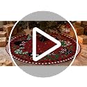 Yarcooly Red 48 Inch Christmas Tree Skirt - New Year Xmas Home Decor