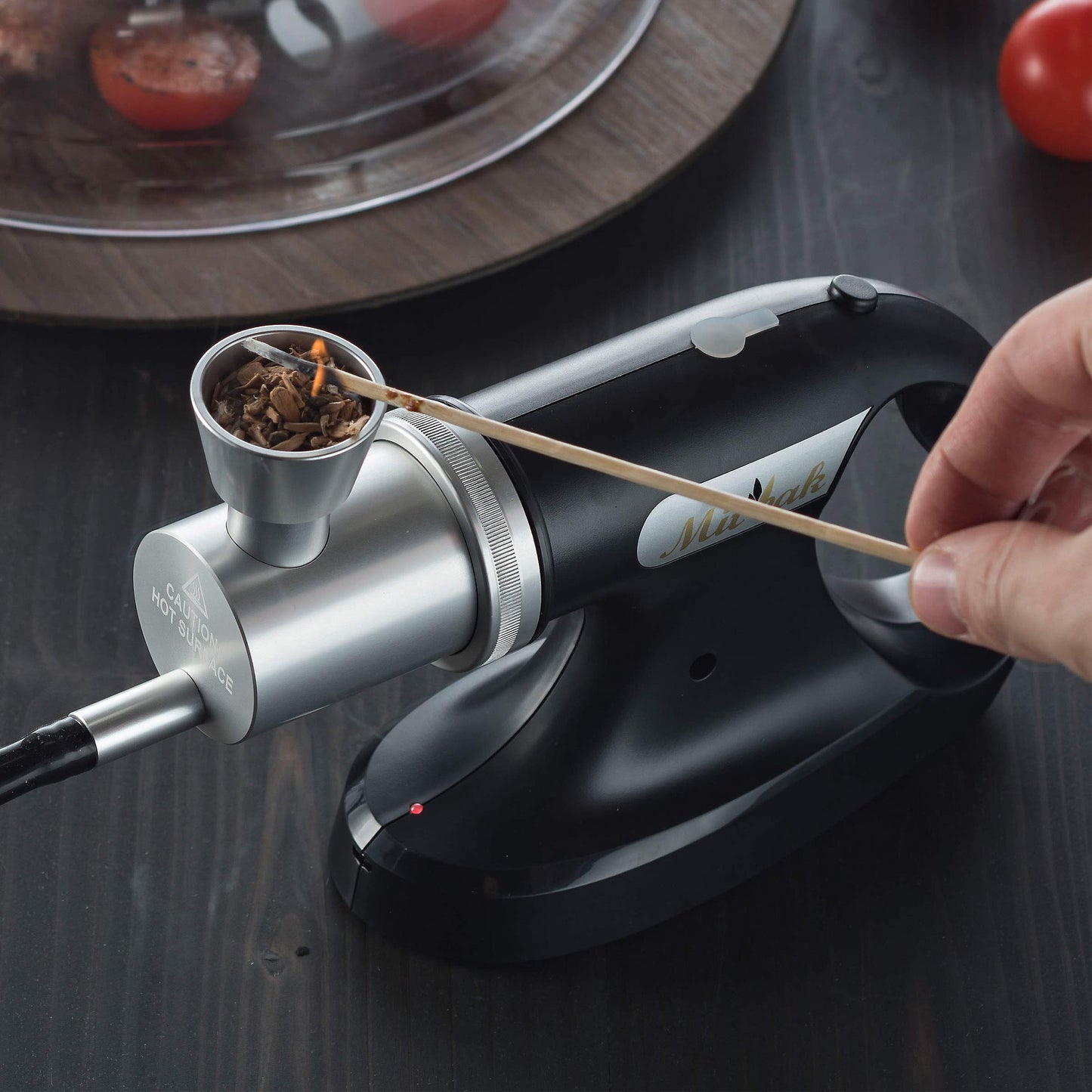 Mitbak Cocktail Smoker Kit With Dome Lid And Woodchips, Whiskey Smoker Kit, Bourbon Smoker Kit, Portable Smoking Gun, Bourbon Gifts for Men, Indoor-Outdoor Smoke Infuser Machine, Excellent Gift
