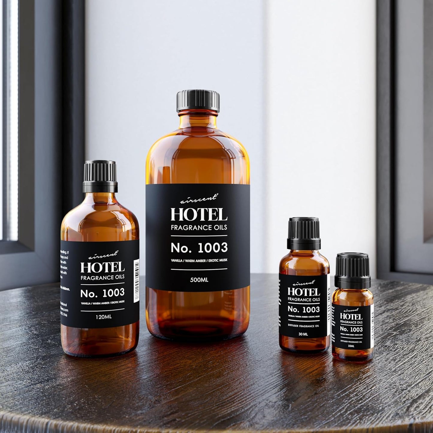 AirScent Hotel Diffuser Oil No. 1003 - Premium Asian Garden Inspired Fragrance Oil | 10 mL Glass Bottle