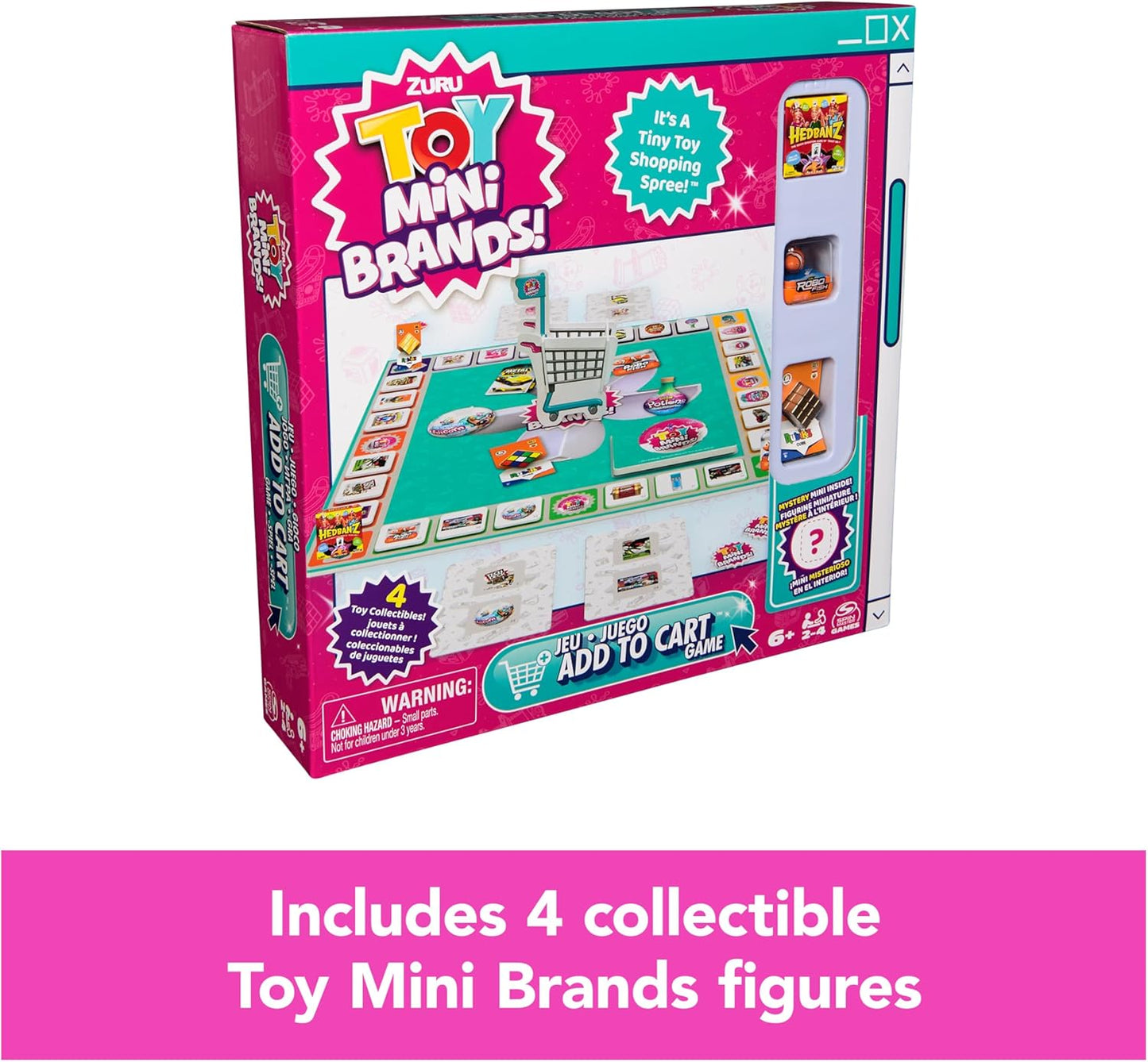 Spin Master Games | Toy Mini Brands Add to Cart Game - Fun Collectible Shopping Spree for Kids, Ages 6+