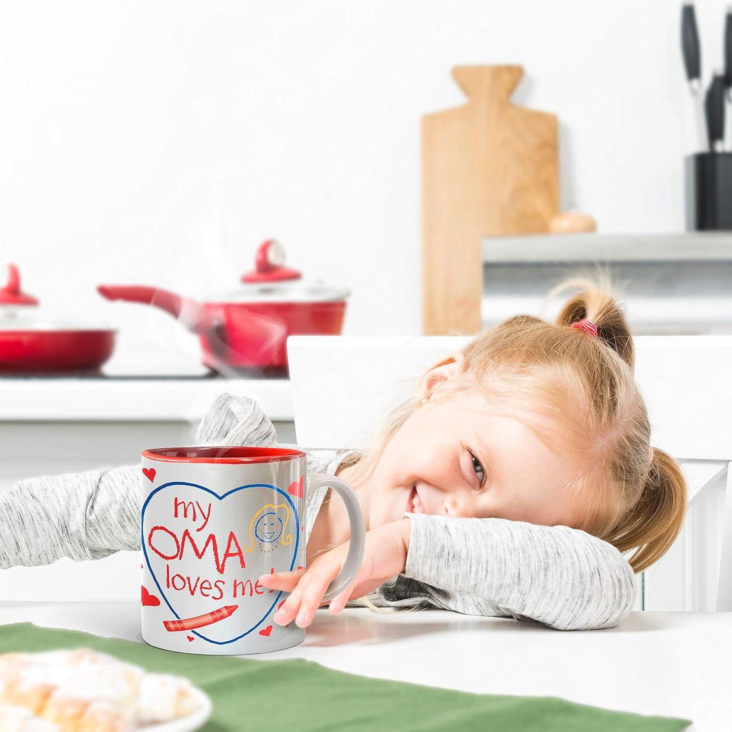 12 oz. Ceramic Coffee Mug - 'Oma is the Greatest' Multicolor Gift for German & Dutch Grandmas