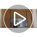 Antok 48x14 Inch Over Door Full Length Mirror with Stand - Black