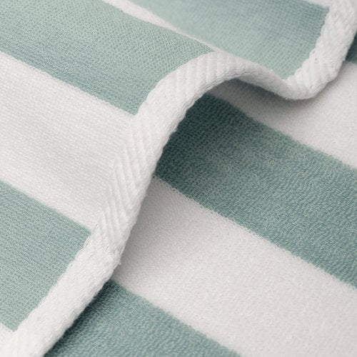 Cotton Paradise Cabana Stripe Beach Towels - Extra Large 30x60 Inches, Soft & Quick-Dry, Mint (4 Pack)