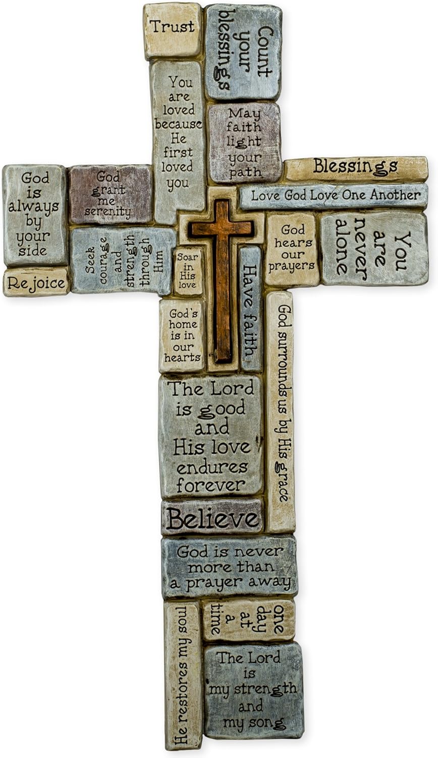 16" Inspirational Wall Cross - Durable Religious Decor | Roman Giftware Inc.