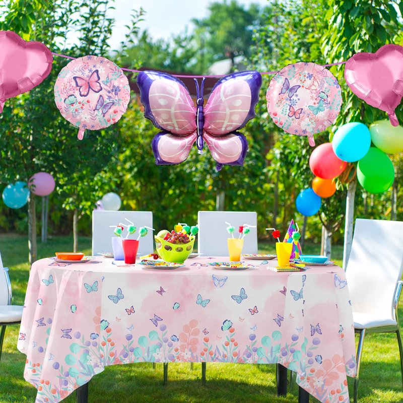 Gatherfun Butterfly Birthday Party Decorations Butterfly Foil Balloons for Girl Party Birthday Decorations