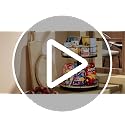 NANAGIFTREE 2-Tier Beech Wood Lazy Susan Snack Organizer - 12 Inch