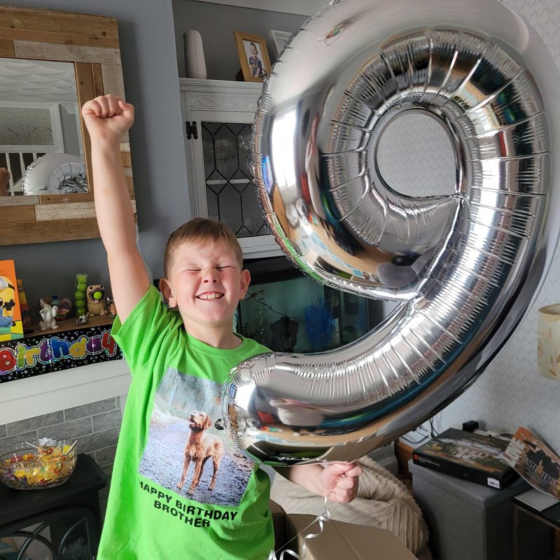 Silver Number 9 Balloon 40 Inch, 9th Birthday Party Decorations for Children, Giant 9 Foil Balloon for Party Supplies