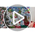 Boroner Christmas Window Clings 100 pcs Double-Sided Static Decals - Winter Wonderland