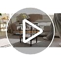 Rustic Brown Side Table Set of 2 with 2-Tier Shelves - Small End Tables