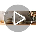TheTerra Autumn Haze 12-Piece Ceramic Dinnerware Set for 4 - Plates & Bowls