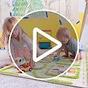 IVI Traffic Blue 3D Play Rug, 39 x 59 inches - Playmat for Toddler Play