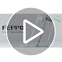 FEPPO Soft Gray Steam Mop & Detachable Handheld Steam Cleaner for Home & Floor
