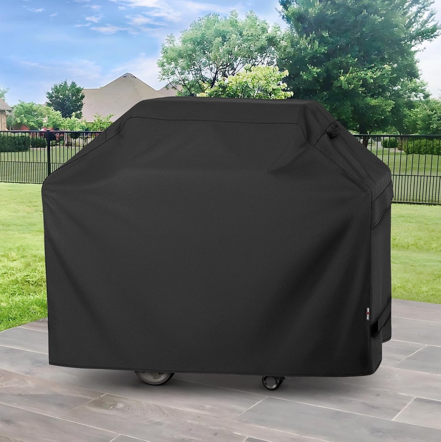 Unicook Grill Cover - 55 Inch Heavy Duty Waterproof BBQ Cover with Handles & Air Vents | Fits Weber, Charbroil, Nexgrill